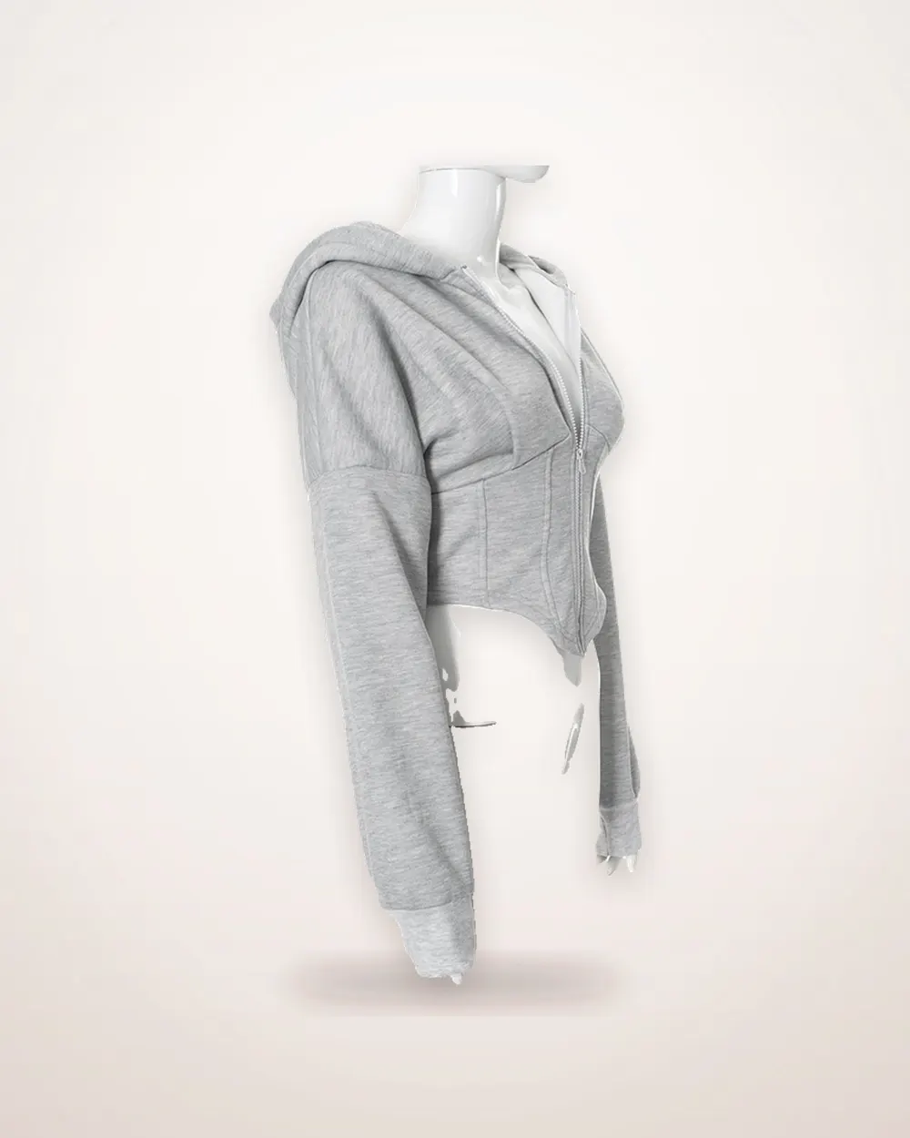 Slim Fit Zip Hoodie Cardigan