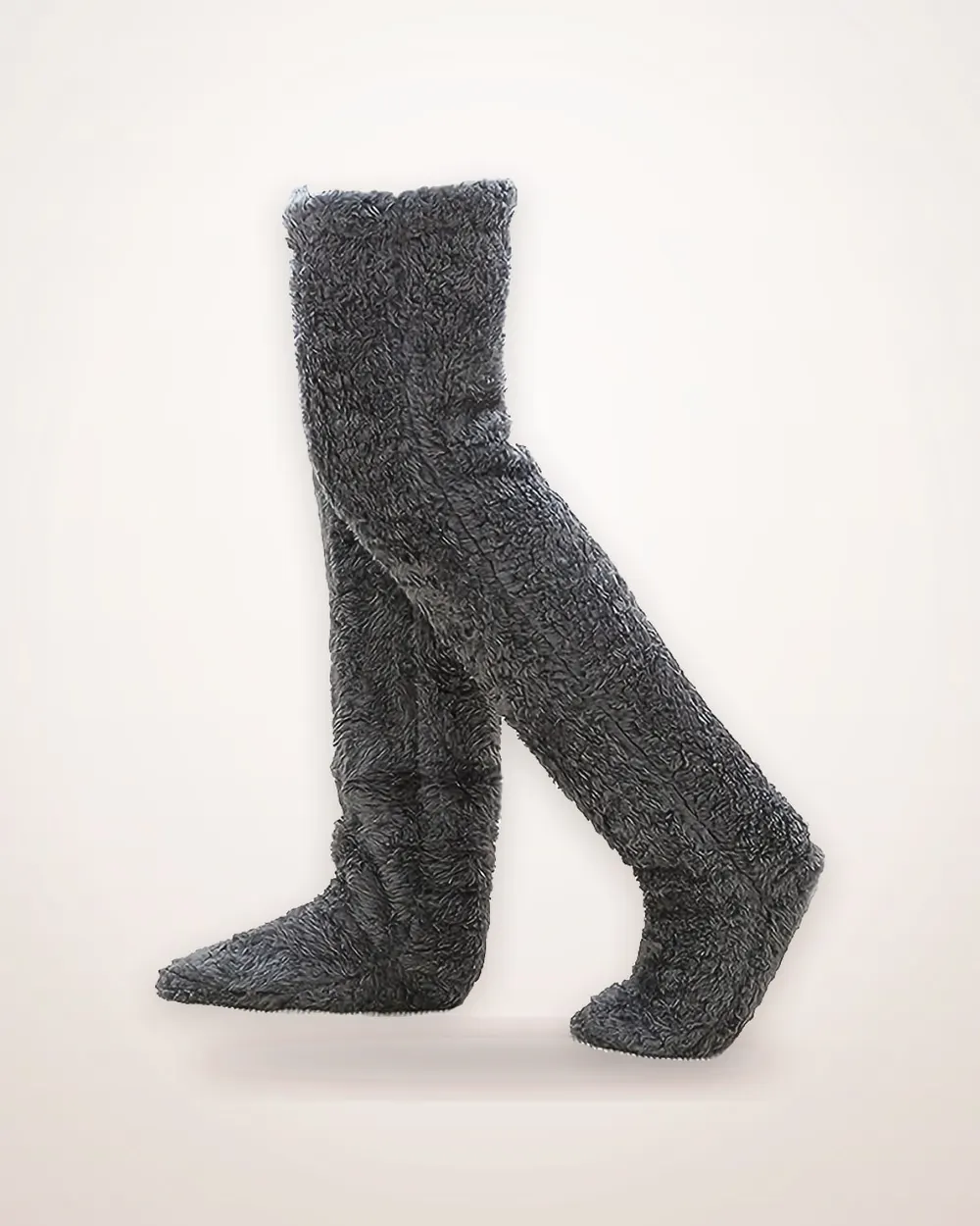 Over-Knee Fuzzy Cotton Socks