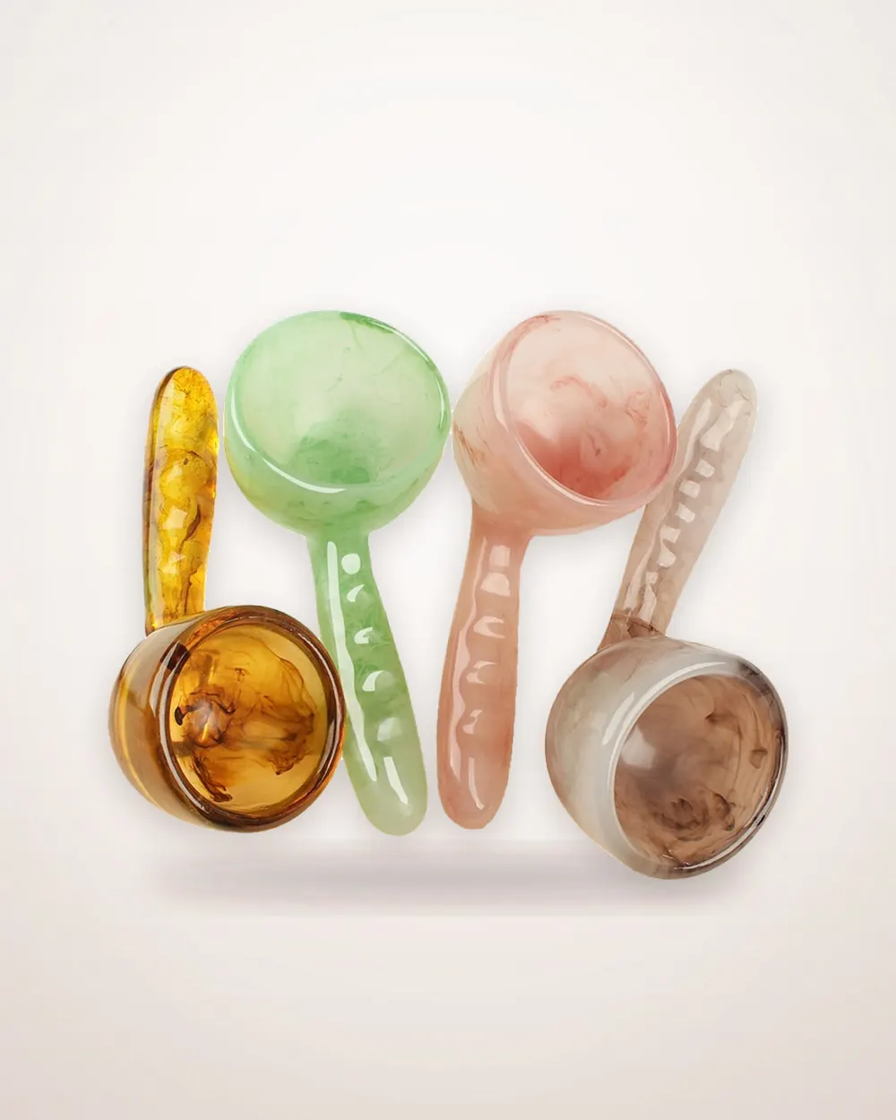 Long-Handle Resin Gua Sha Bowl