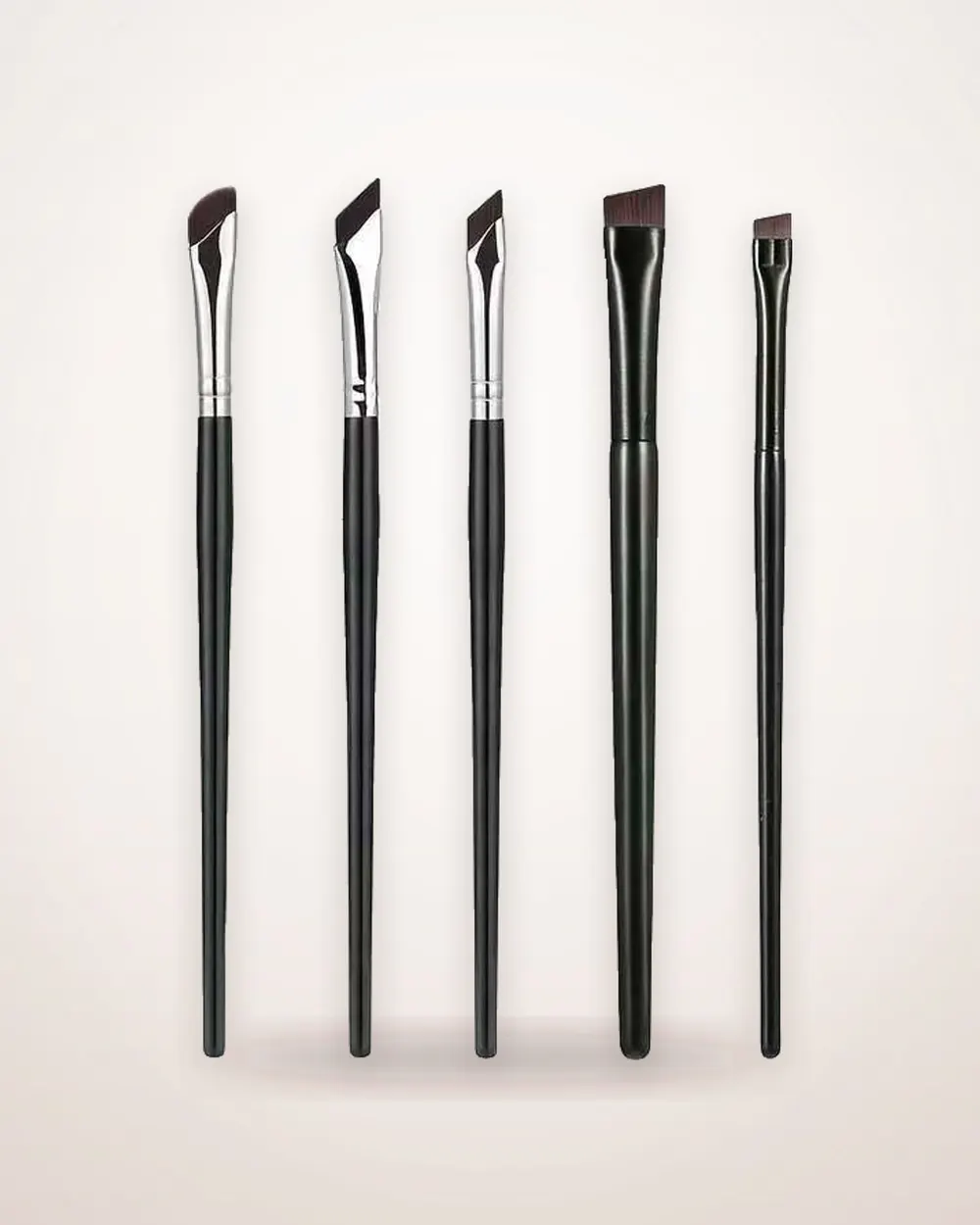 7-Piece Angled and Flat Makeup Brush Set