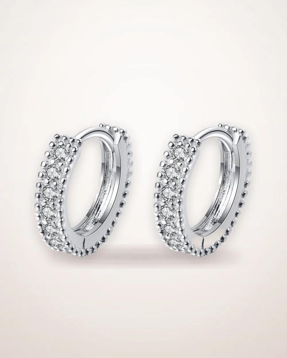 D-Color Moissanite Sterling Silver Earrings
