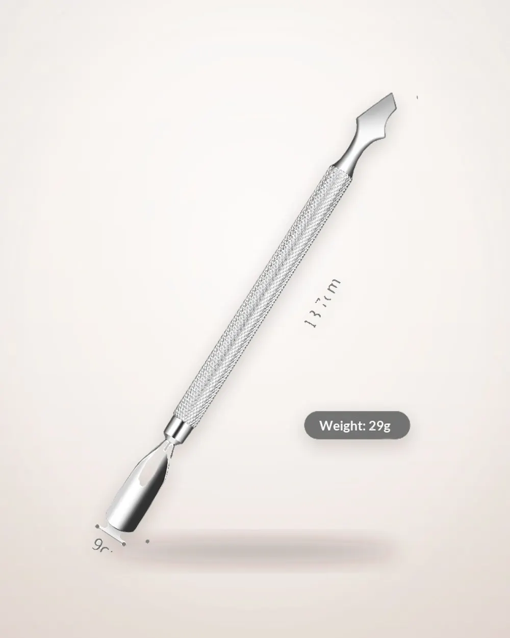 Double-Ended Stainless Steel Nail Pusher