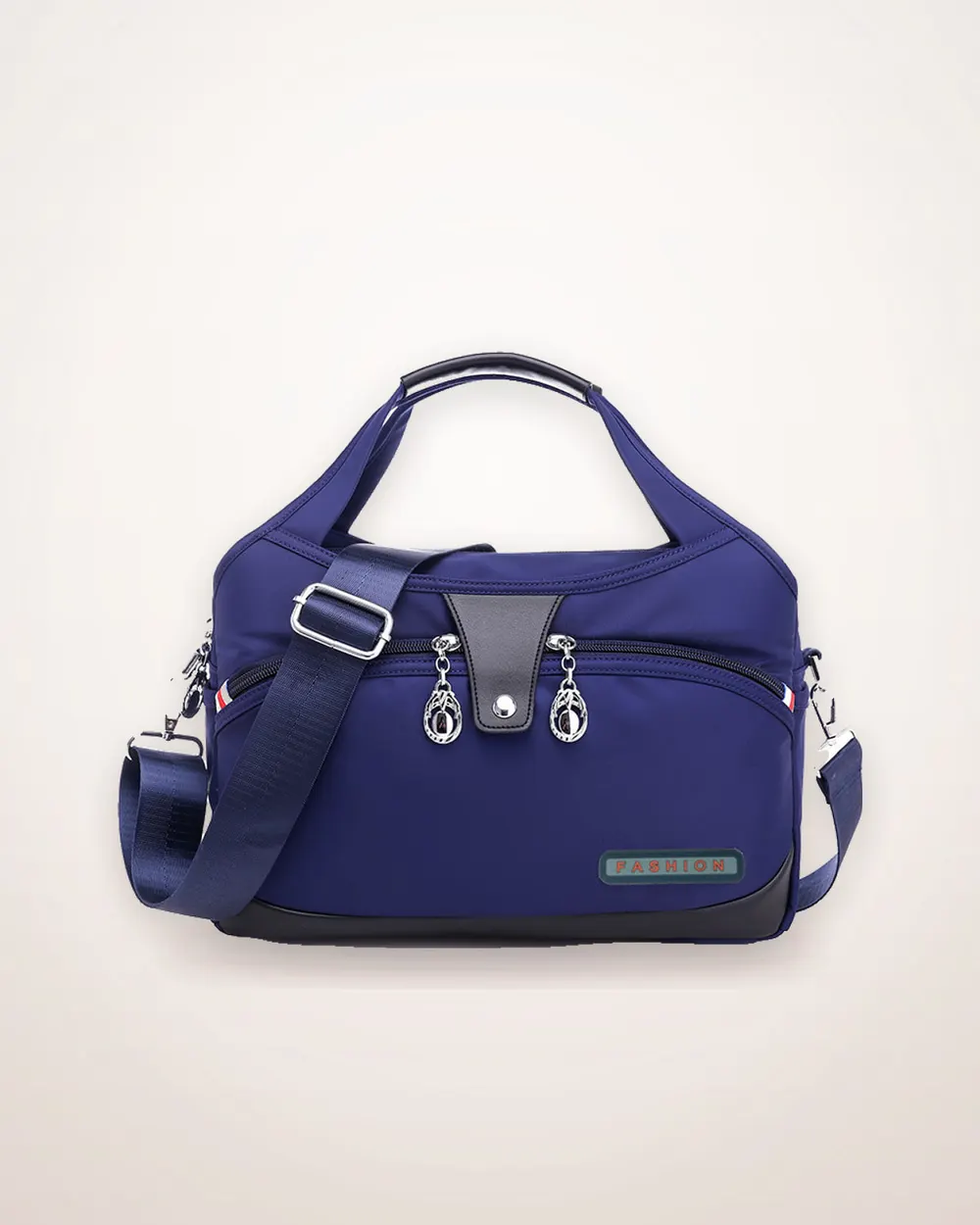 Multi-Pocket Oxford Crossbody Bag