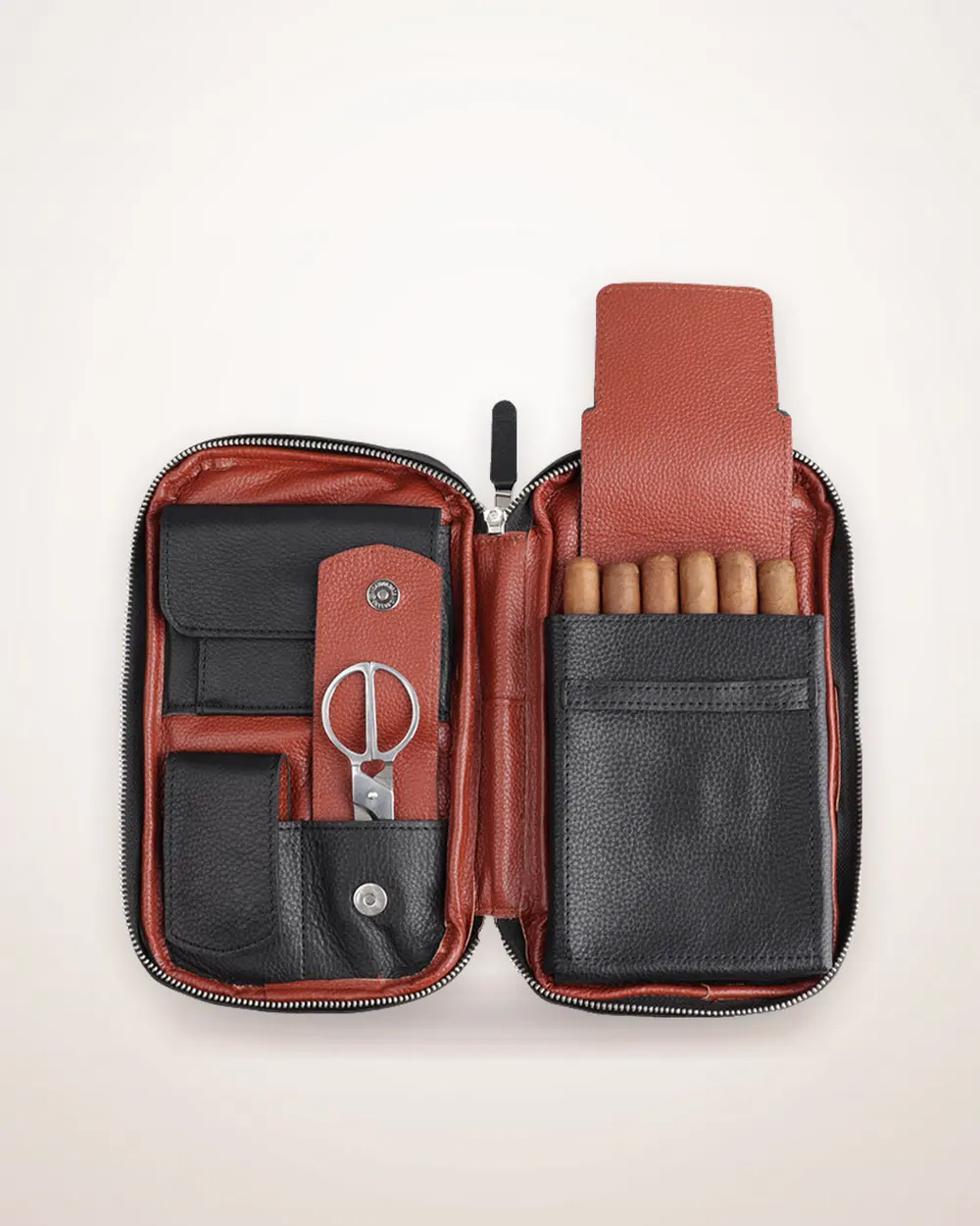 Leather Travel Cigar Case