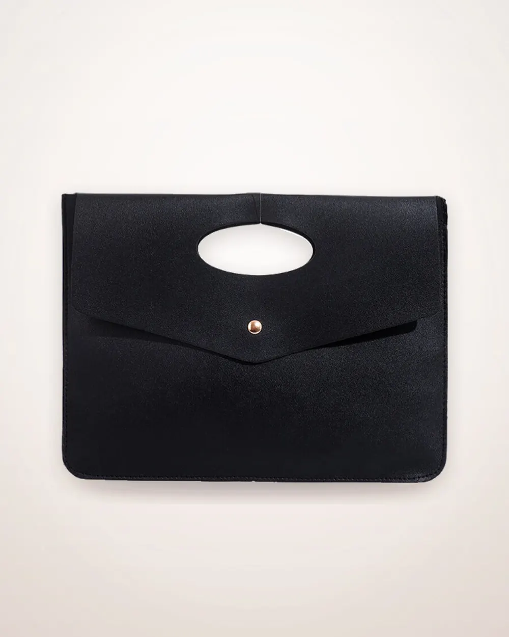 Structured PU Handheld Tote Bag