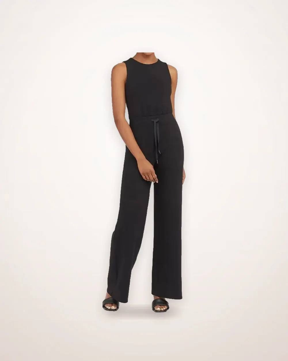 Sleeveless Drawstring Jumpsuit