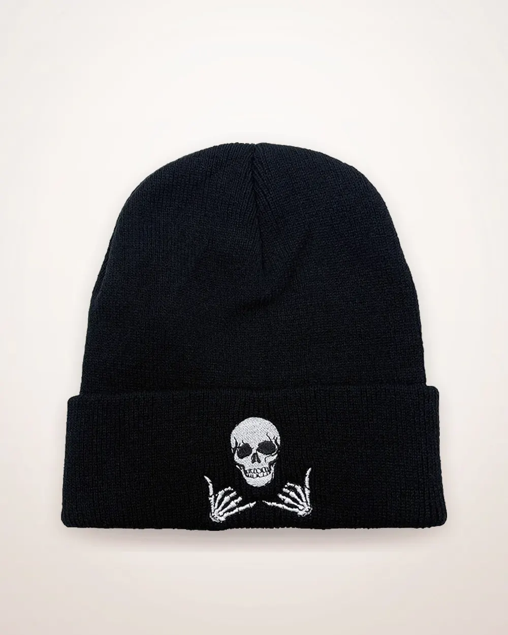 Round Acrylic Knit Beanie