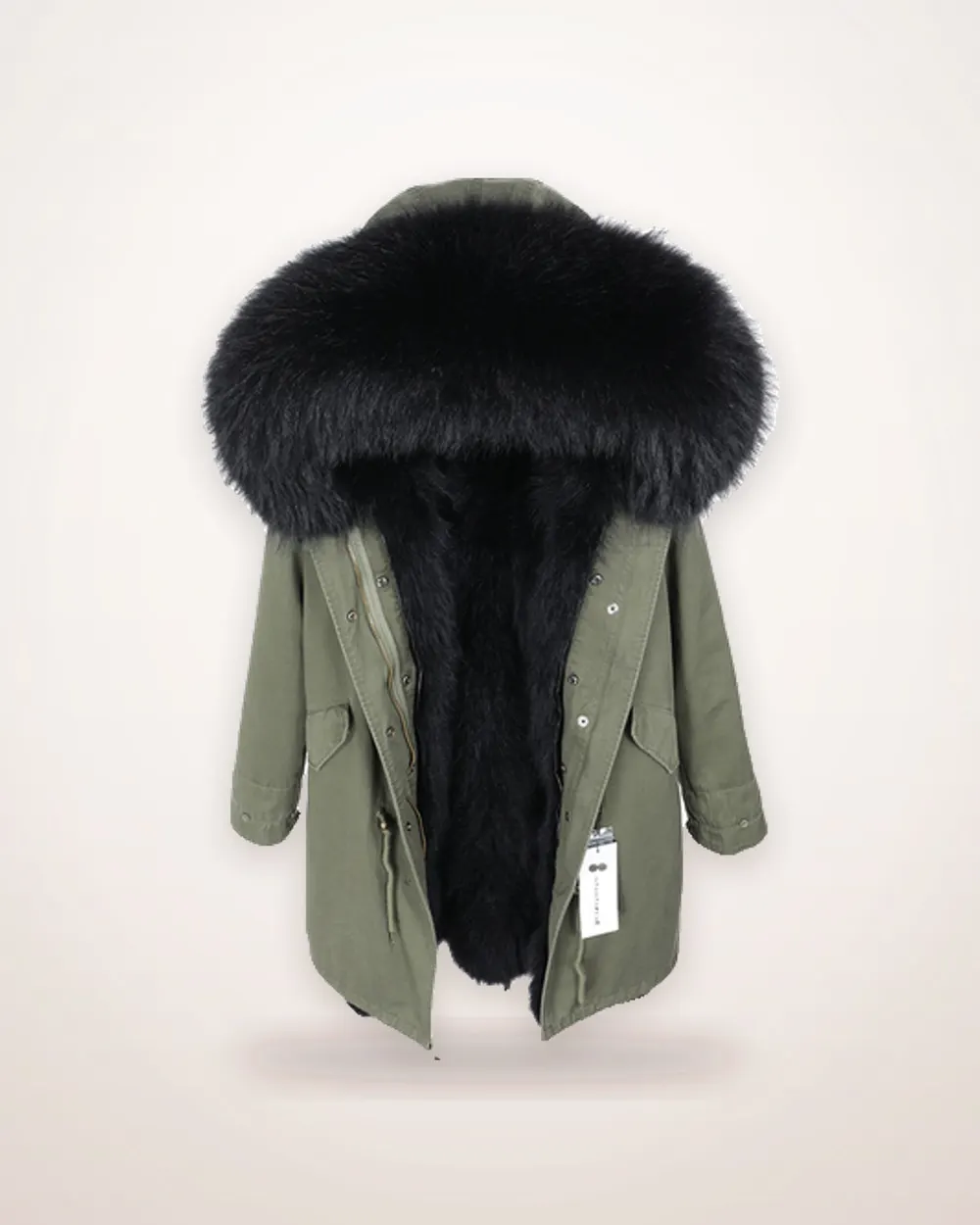 Long Real Fur Parka