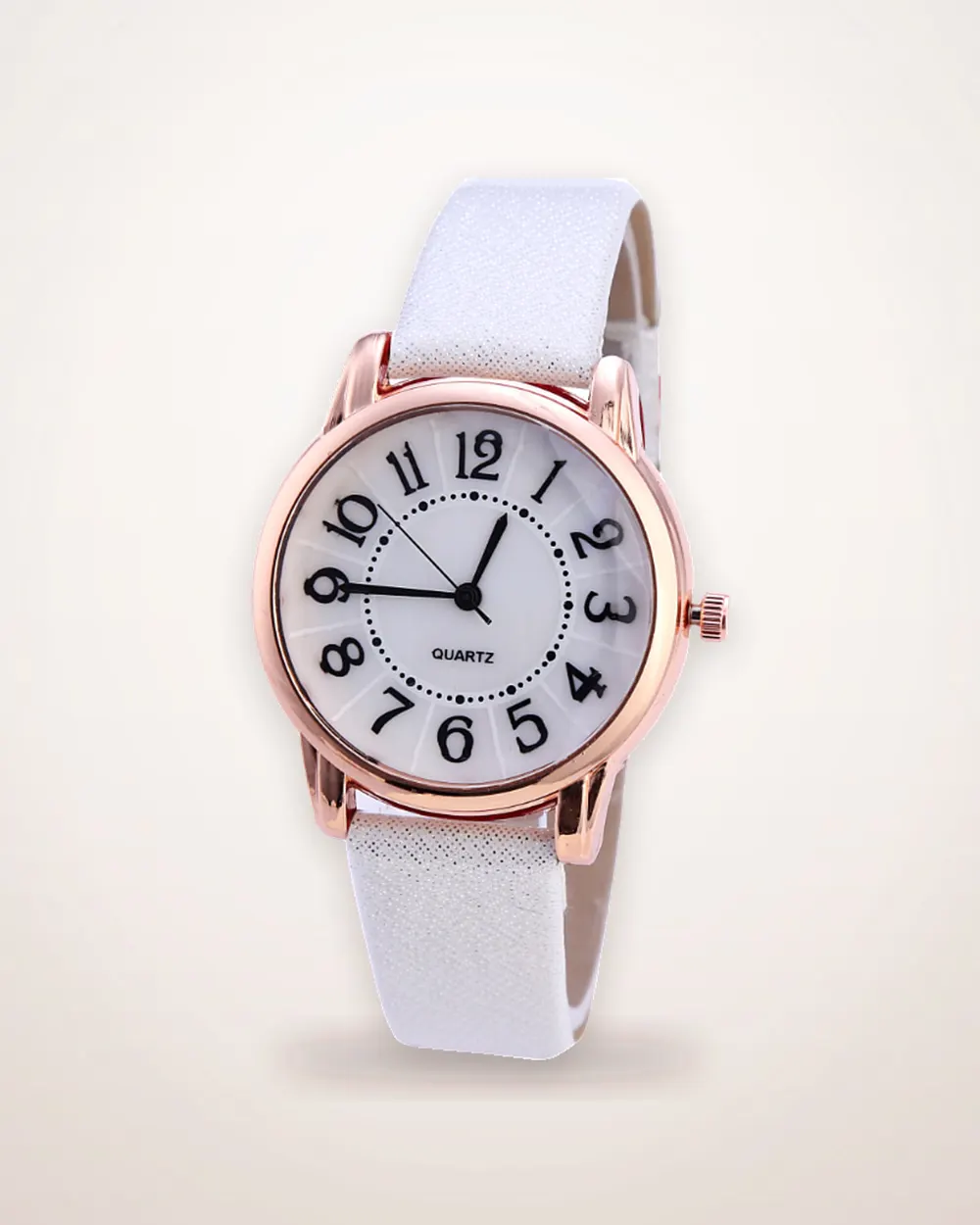 Simple Dial Leather Strap Watch
