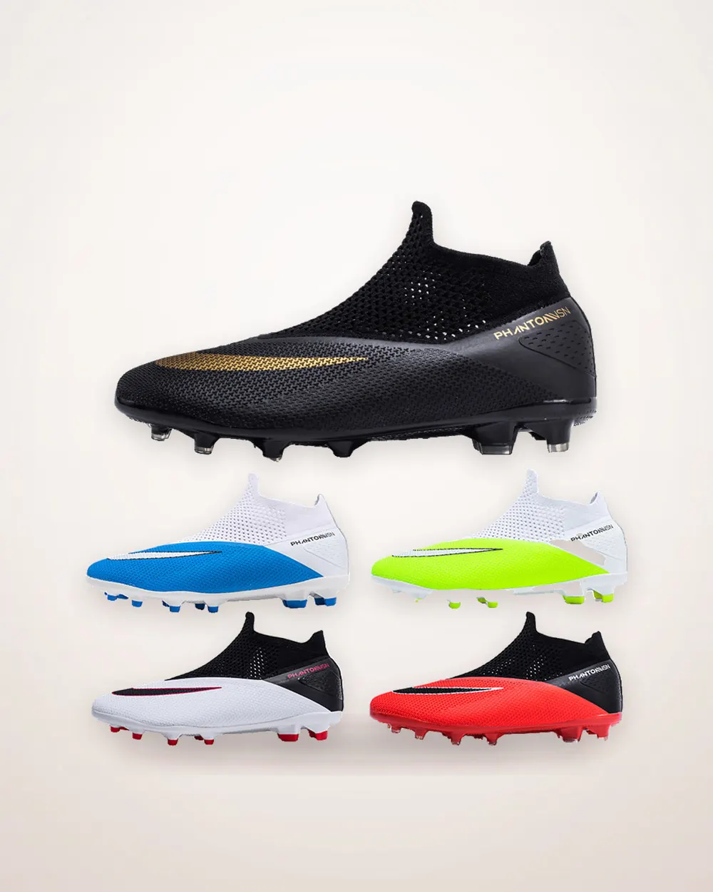 Sock-Fit High-Top Football Boots