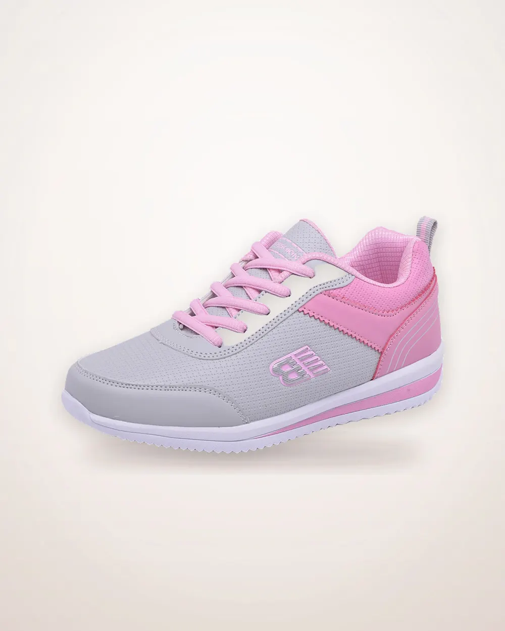 Faux Leather Lace-Up Student Sneakers