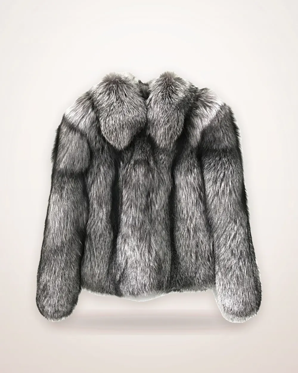 Short Faux Fox Fur Coat