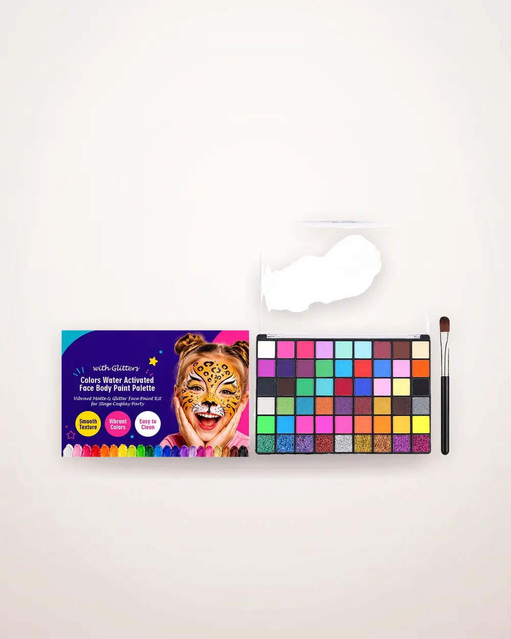 Neon Carnival Face and Body Paint Palette