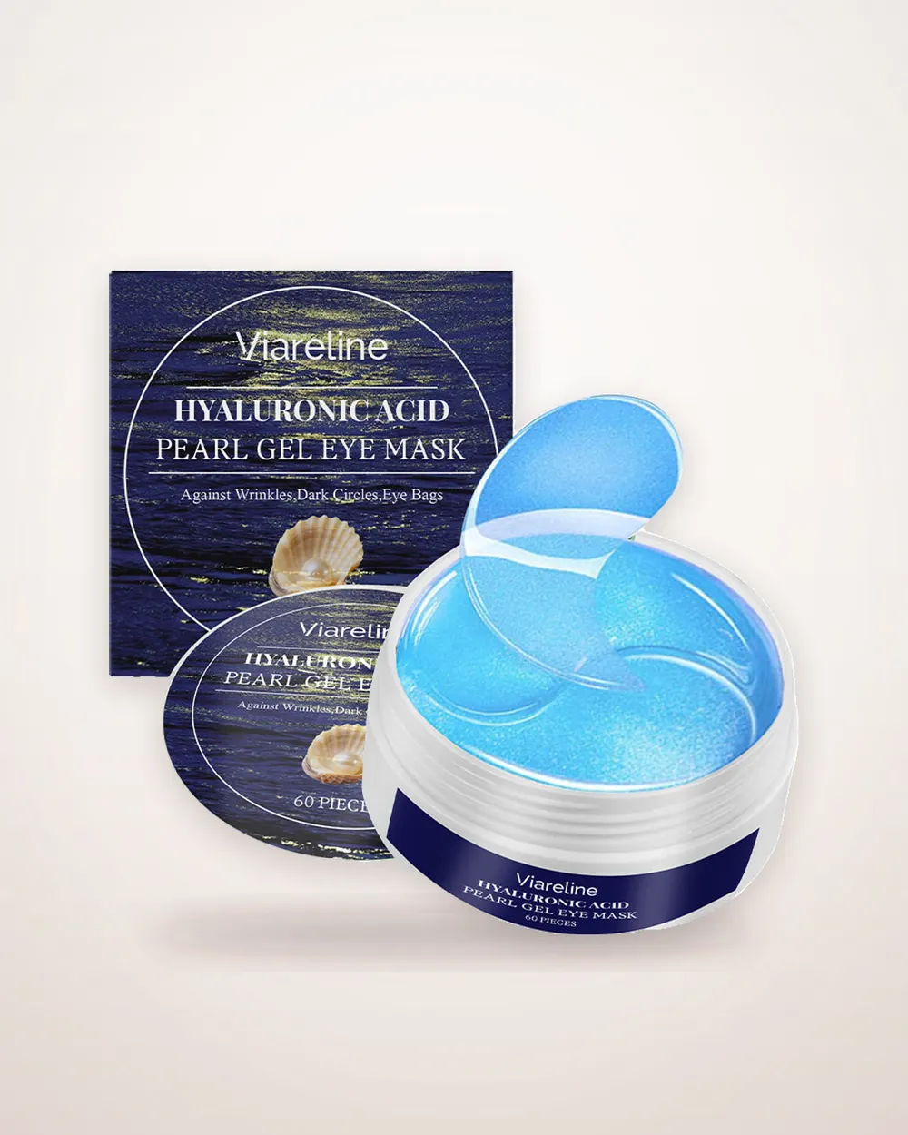 60-Piece Hyaluronic Acid Eye Mask Set