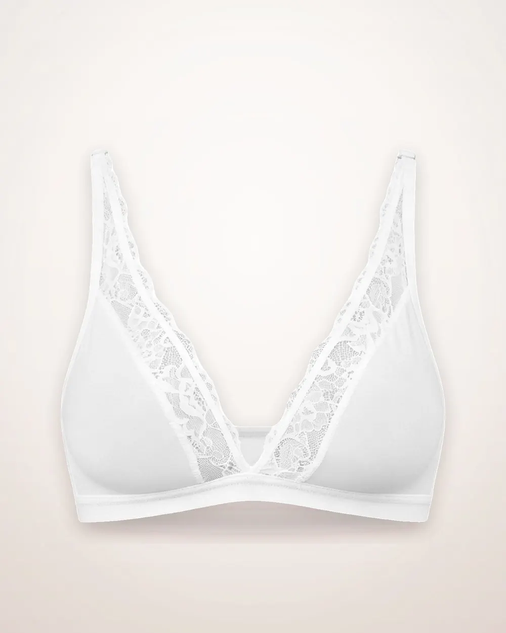 Wire-Free Lace Triangle Bra