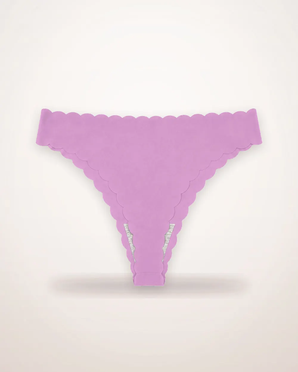 Pink Wave Lace Low-Rise Thong