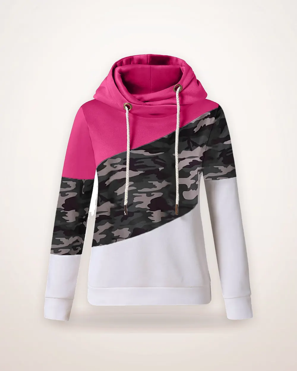 Camouflage Fleece Pullover Hoodie