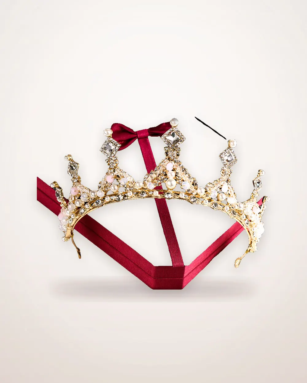 Pearl and Diamond Bridal Crown