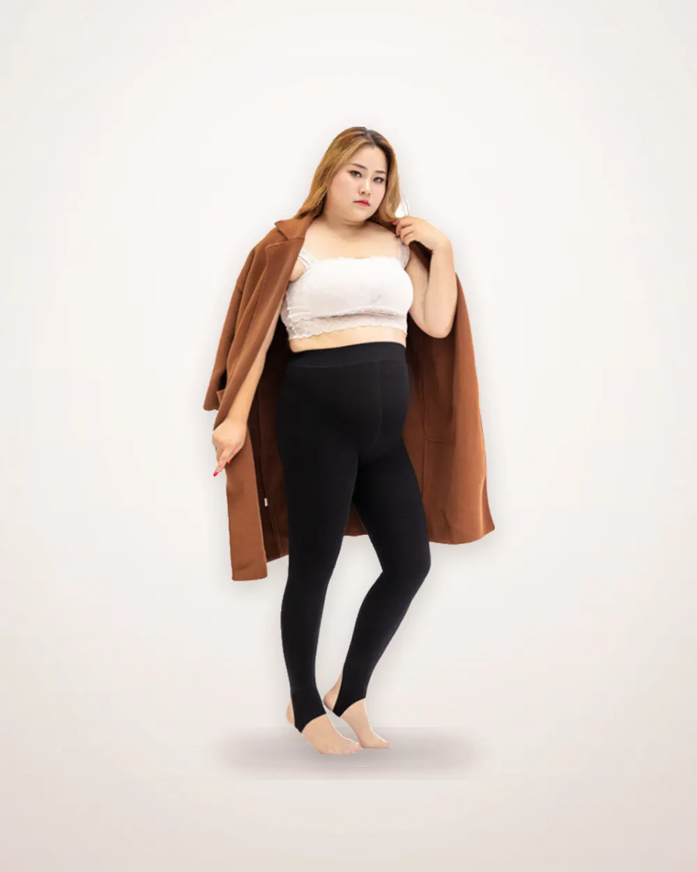 Fleece-Lined Opaque Leggings