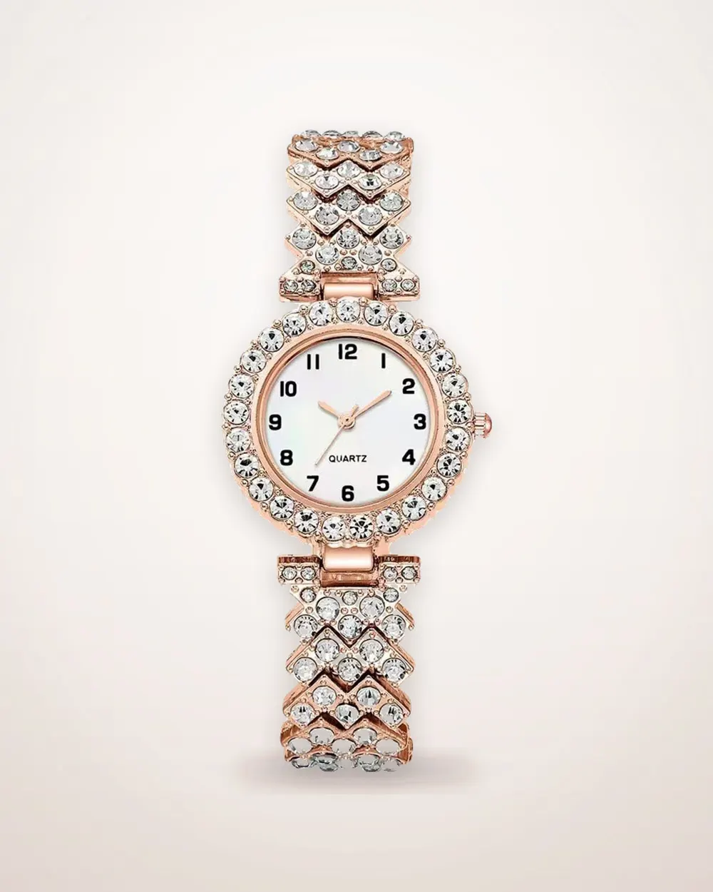Quartz Watch and Alloy Bracelet Set
