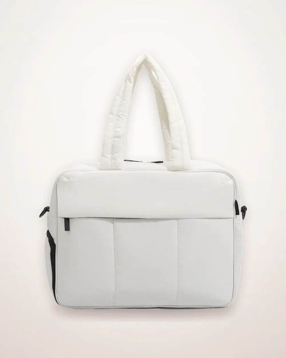 Nylon Weekender Duffle with Shoe Compartment