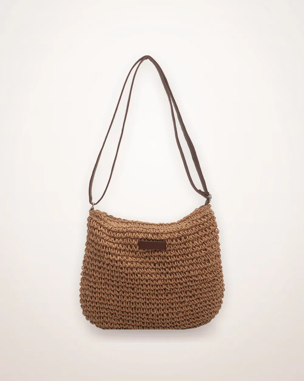 Woven Straw Zip-Top Tote