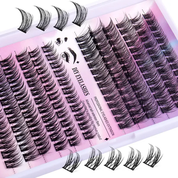 Segmented Lash Clusters, 150 Pieces