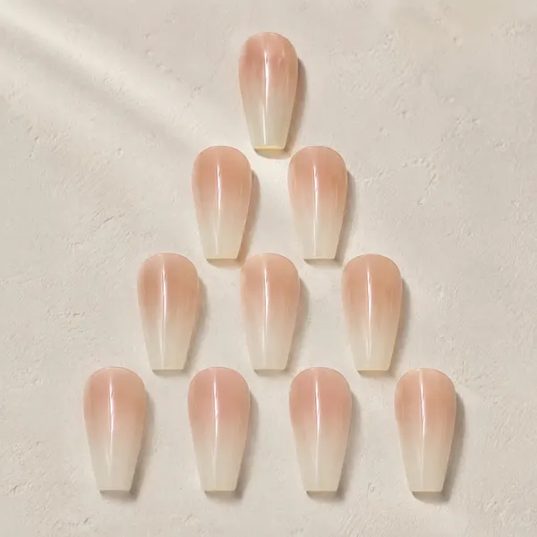 Milky Nude Ombre Press-On Nails
