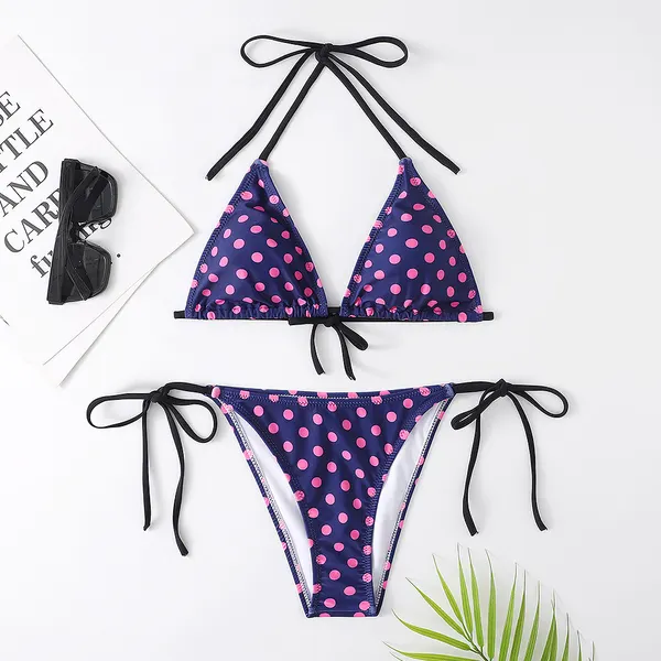 Retro Polka Dot Two-Piece Bikini