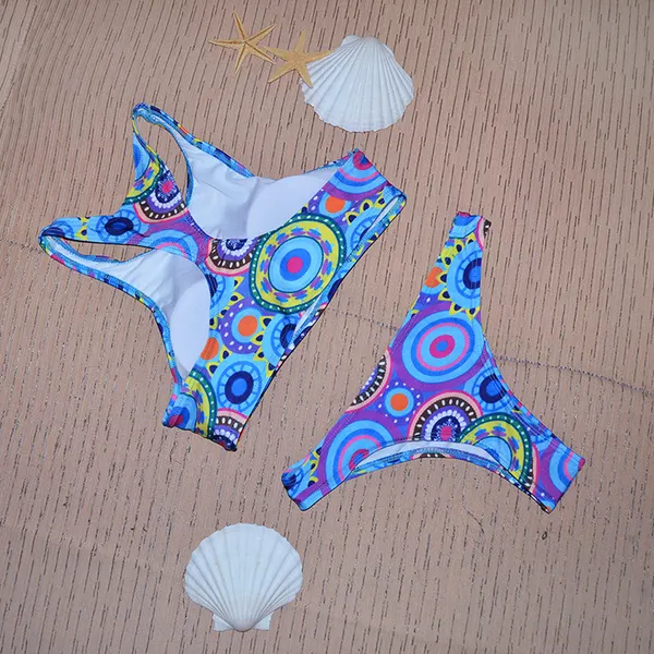 High-Neck Brazilian Bikini Set