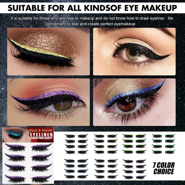 Adhesive Eyeliner and Lash Stickers