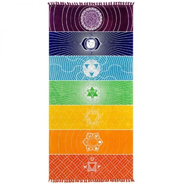 Mandala Print Tassel Beach Scarf