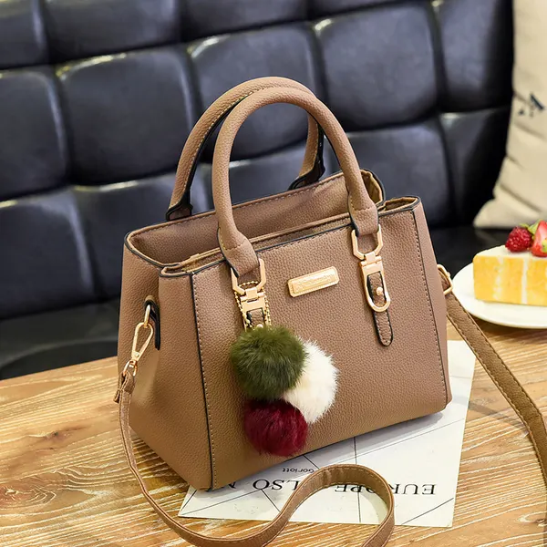 Compact Zip-Top PU Shoulder Bag