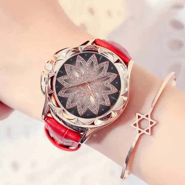 Rotating Dial Quartz Wristwatch