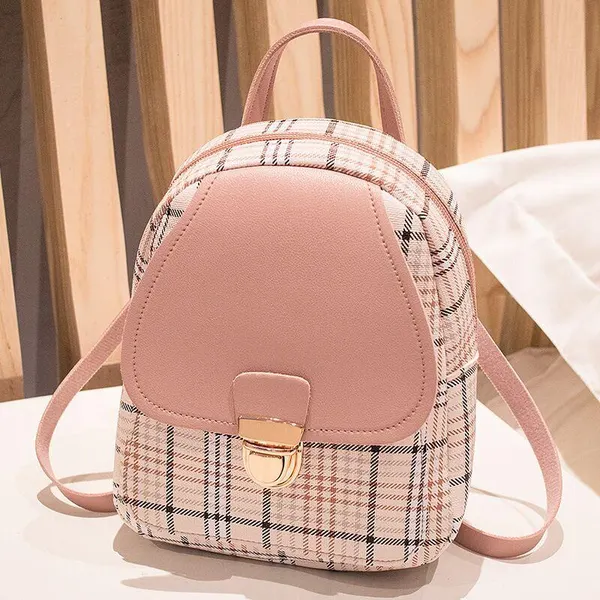 Check Mini Backpack and Coin Purse