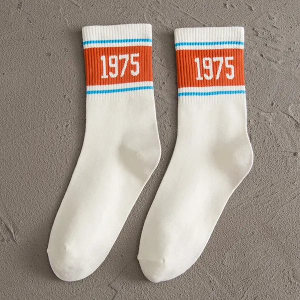 Cotton-Rich Striped Tube Socks