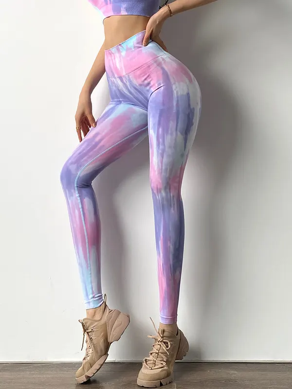Tie-Dye High-Rise Scrunch Leggings