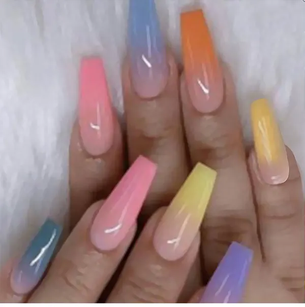 24-Piece Long Ballet Press-On Nail Set