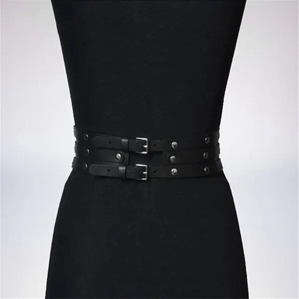 Three-Layer Metal Hoop Waist Belt