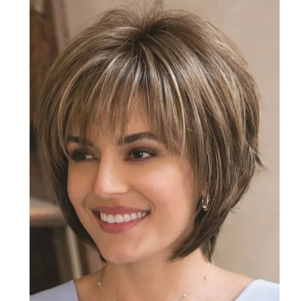 Synthetic Fiber Fashion Wig Set