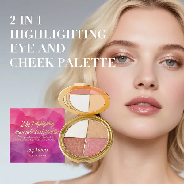 Highlighter, Blush and Eyeshadow Palette