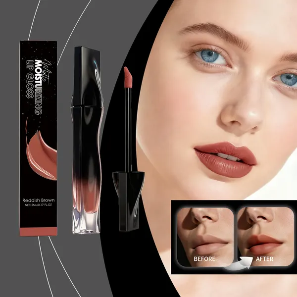 Hydrating Matte Lipstick in Brown