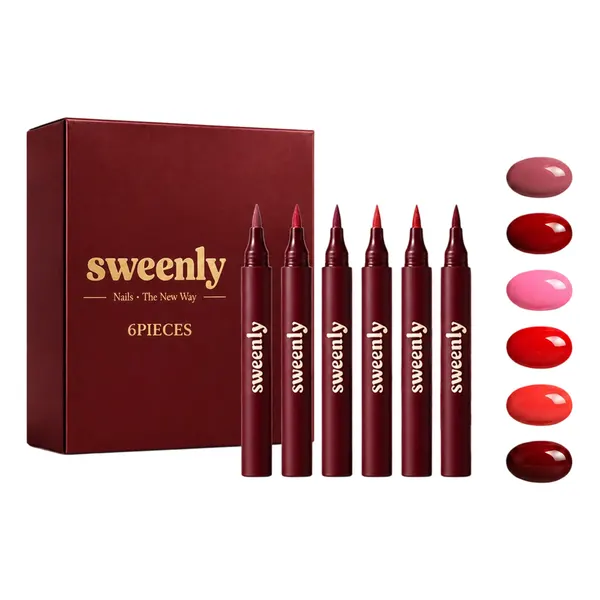 6-Piece Nail Art Drawing Pen Set