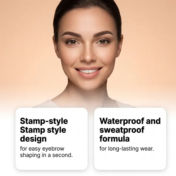 Waterproof Eyebrow Stamp Powder Set
