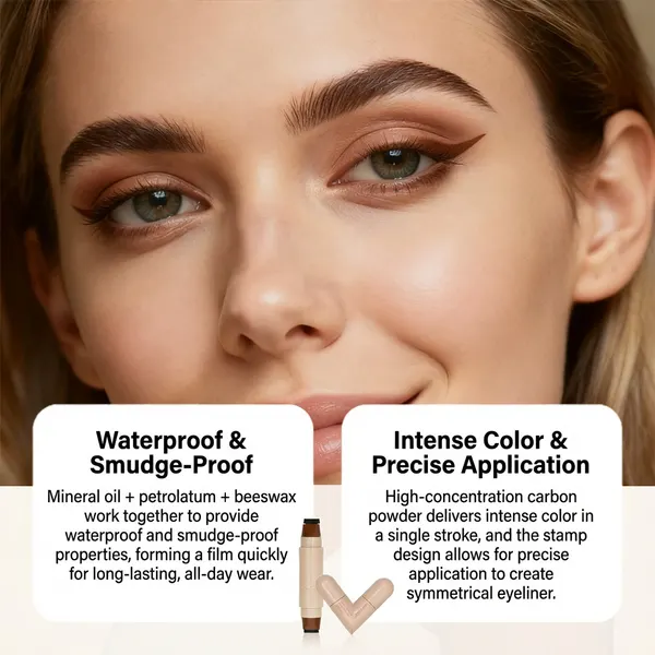 Brown Double-Ended Liquid Eyeliner Stamp