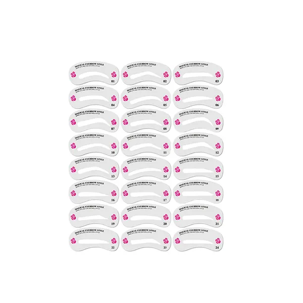 Eyebrow Stencil Cards with Pencil