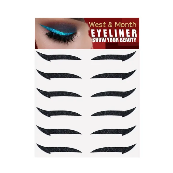 Soft PE Eyeliner Stickers, 6 Pairs