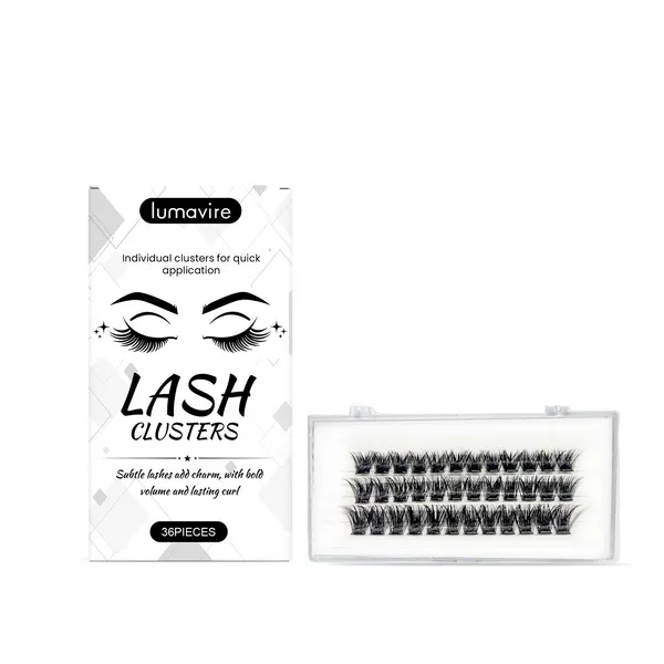 Glue-Free Natural Curl Lash Clusters