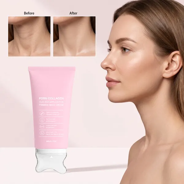 Collagen Gua Sha Neck Cream with Massage Head