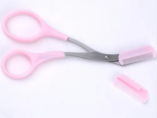 Metal Eyebrow Scissors and Comb Set